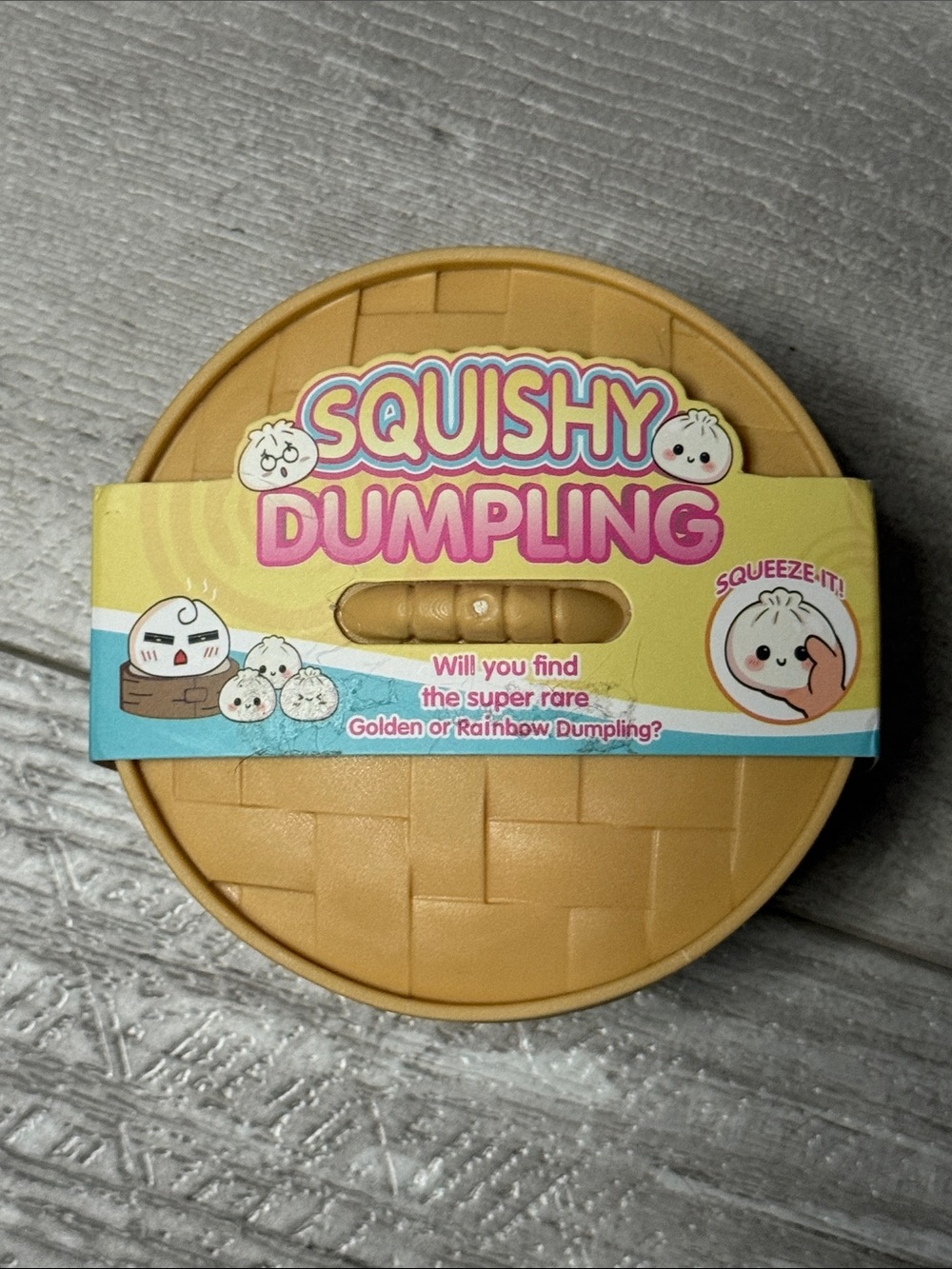 Squishy Dumpling Squeeze Toy - Yellow